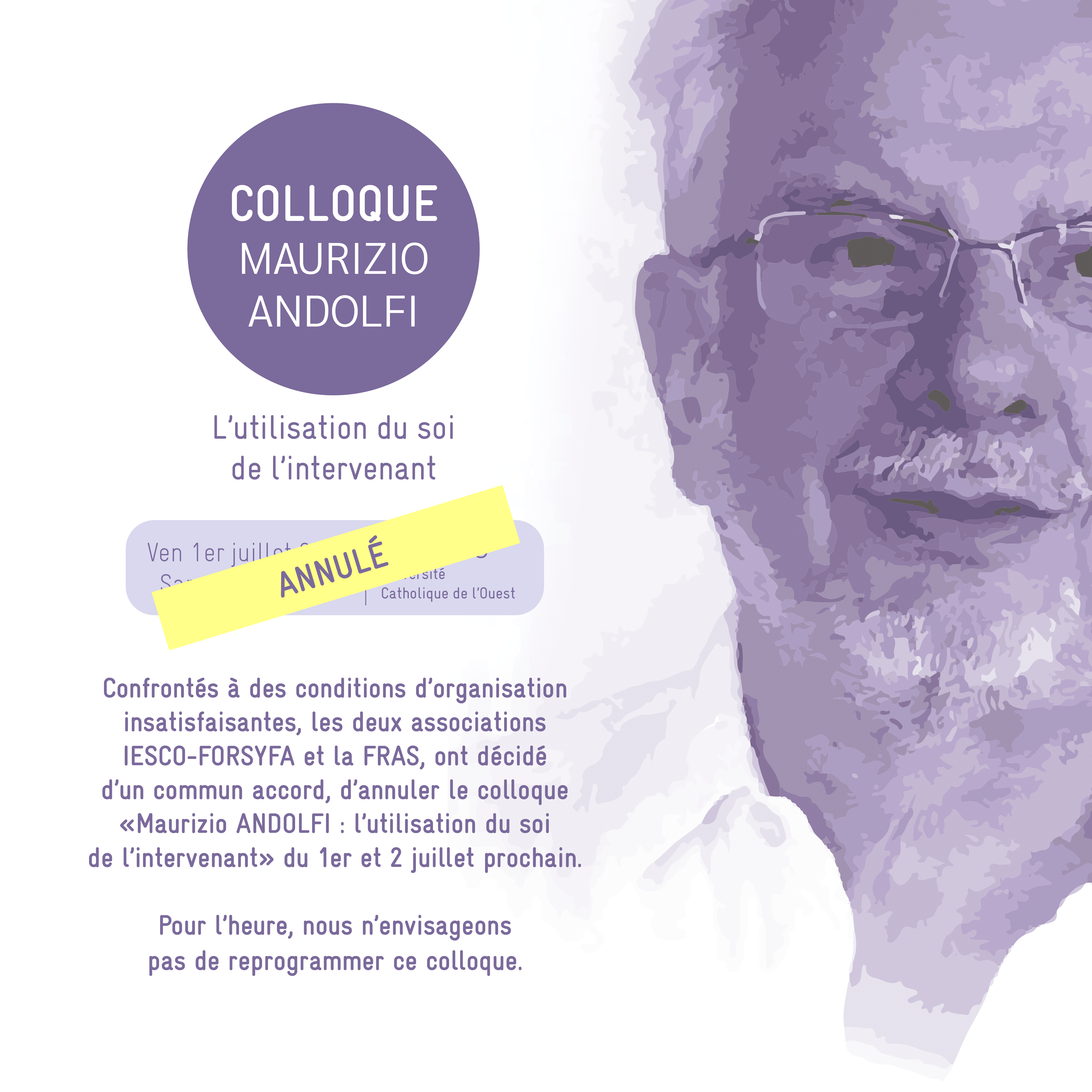 Annulation colloque