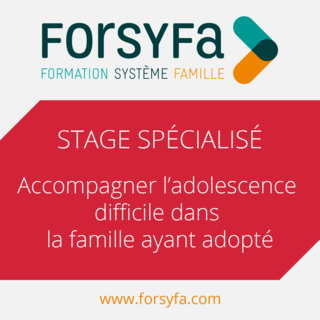 Stage spécialisé inter - Accompagner l'adolescence difficile dans la famille ayant adopté